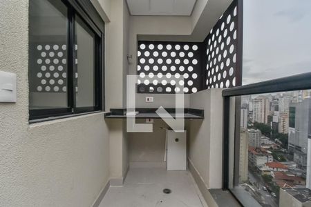 Varanda de apartamento para alugar com 1 quarto, 35m² em Bela Vista, São Paulo