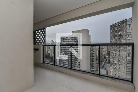 Varanda de apartamento para alugar com 1 quarto, 35m² em Bela Vista, São Paulo