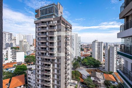 Sala/Cozinha - Vista de apartamento para alugar com 1 quarto, 30m² em Sumaré, São Paulo