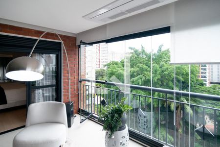 Sala Varanda  de apartamento à venda com 2 quartos, 106m² em Campo Belo, São Paulo