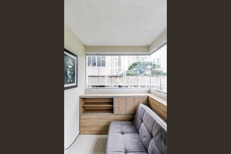 Varanda de apartamento à venda com 1 quarto, 42m² em Santo Amaro, São Paulo