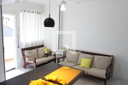 Sala de apartamento para alugar com 1 quarto, 55m² em Centro, São Vicente