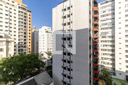 Vista da Sala de apartamento à venda com 2 quartos, 96m² em Higienópolis, São Paulo