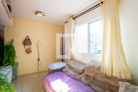 Sala de apartamento à venda com 1 quarto, 72m² em Vila Scarpelli, Santo André