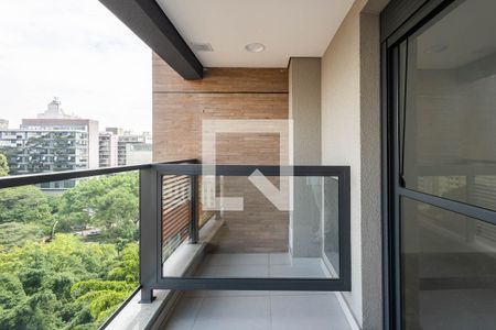 Varanda de apartamento à venda com 1 quarto, 27m² em Pinheiros, São Paulo