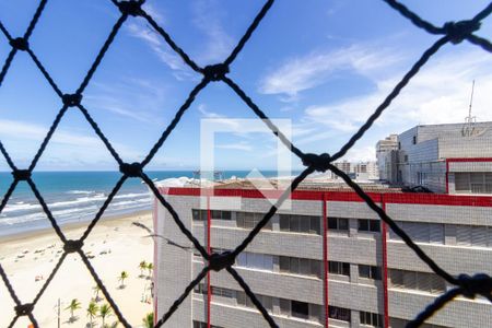 Vista da sala de apartamento para alugar com 1 quarto, 65m² em Aviação, Praia Grande