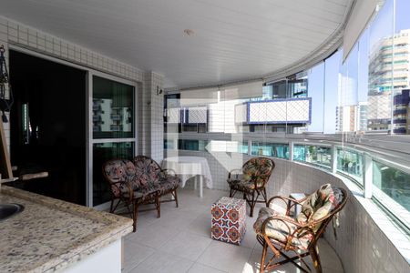 Varanda de apartamento para alugar com 3 quartos, 122m² em Guilhermina, Praia Grande