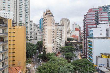 Vista da Sala  de apartamento para alugar com 1 quarto, 33m² em Bela Vista, São Paulo