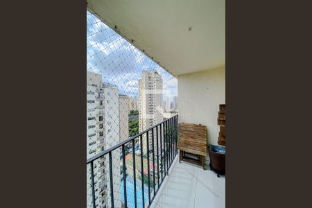 Varanda da Sala de apartamento para alugar com 3 quartos, 75m² em Vila Regente Feijó, São Paulo