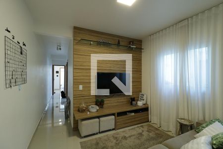 Sala de apartamento para alugar com 3 quartos, 74m² em Vila Valparaíso, Santo André