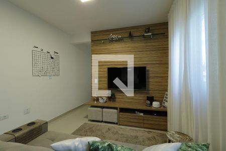 Sala de apartamento para alugar com 3 quartos, 74m² em Vila Valparaíso, Santo André