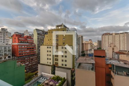 Vista da Varanda de kitnet/studio à venda com 1 quarto, 35m² em Bela Vista, São Paulo