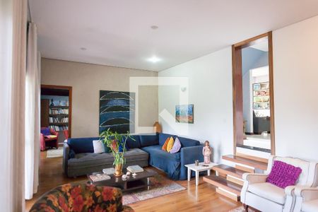 sala de casa de condomínio à venda com 4 quartos, 340m² em Residencial Sul, Nova Lima