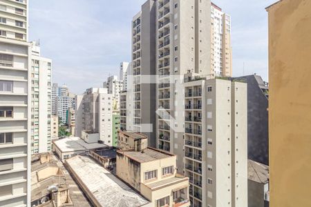 Vista da Sala de apartamento à venda com 1 quarto, 68m² em República, São Paulo