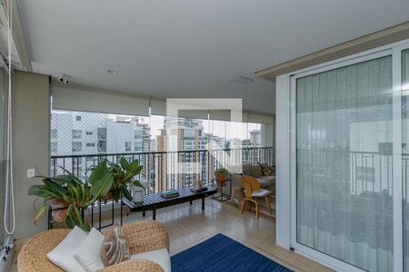 Varanda da Sala de apartamento à venda com 4 quartos, 241m² em Campo Belo, São Paulo