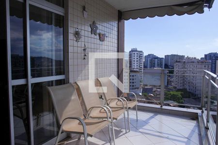 Varanda da Sala de apartamento à venda com 3 quartos, 130m² em Todos Os Santos, Rio de Janeiro