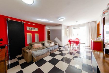 Sala de apartamento à venda com 4 quartos, 105m² em Buritis, Belo Horizonte