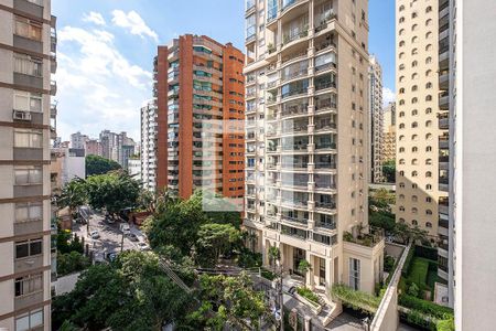 Sala/Cozinha - Vista de apartamento à venda com 1 quarto, 45m² em Jardim Paulista, São Paulo