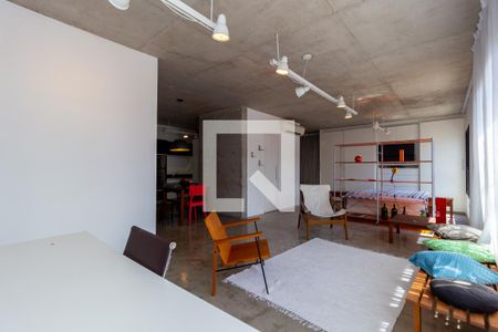 Sala de Estar de apartamento para alugar com 1 quarto, 72m² em Vila Regente Feijó, São Paulo