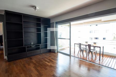 Sala de apartamento para alugar com 1 quarto, 70m² em Santo Amaro, São Paulo