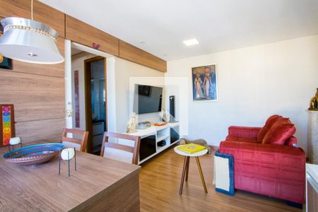 Sala de apartamento à venda com 2 quartos, 70m² em Vila Valparaíso, Santo André