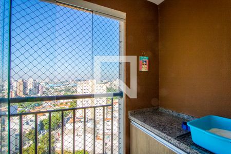 Varanda da sala de apartamento à venda com 2 quartos, 70m² em Vila Valparaíso, Santo André