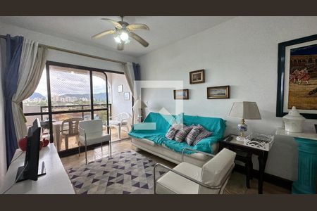 Sala de apartamento para alugar com 4 quartos, 152m² em Loteamento João Batista Julião, Guarujá