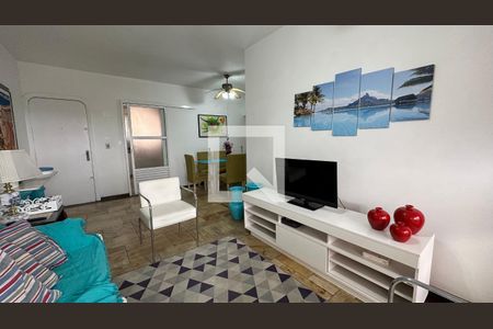 Sala de apartamento para alugar com 4 quartos, 152m² em Loteamento João Batista Julião, Guarujá