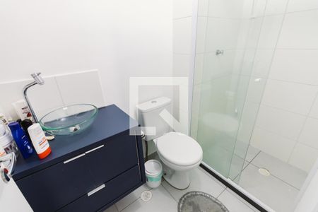 Banheiro da Suíte de apartamento para alugar com 1 quarto, 26m² em Barra Funda, São Paulo