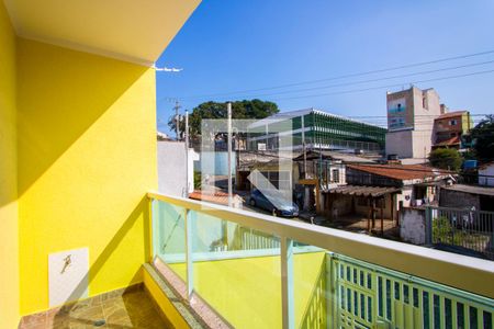 Varanda da sala de casa à venda com 3 quartos, 123m² em Vila Humaita, Santo André