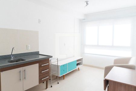 Sala/Cozinha de apartamento para alugar com 1 quarto, 24m² em Mirandópolis, São Paulo