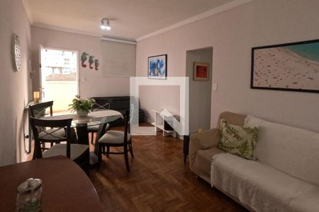 Sala de apartamento para alugar com 1 quarto, 50m² em José Menino, Santos