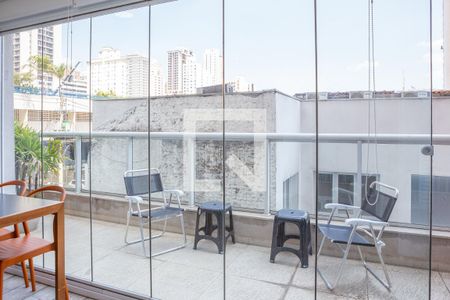 Vista da Sala de apartamento para alugar com 1 quarto, 50m² em Perdizes, São Paulo
