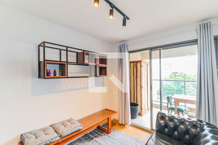 Sala de apartamento para alugar com 1 quarto, 41m² em Santo Amaro, São Paulo