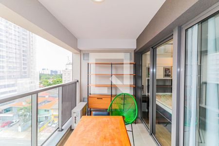 Varanda de apartamento para alugar com 1 quarto, 41m² em Santo Amaro, São Paulo