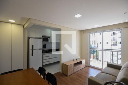 Sala de apartamento para alugar com 2 quartos, 50m² em Vila Praia, São Paulo