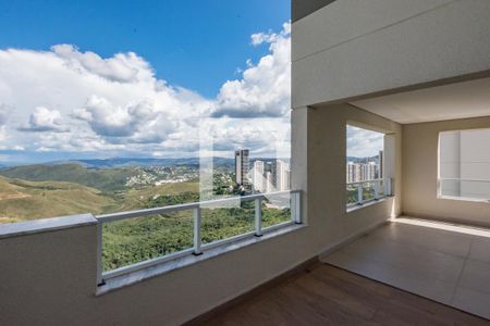 Varanda da Sala de apartamento à venda com 3 quartos, 198m² em Vila da Serra, Nova Lima