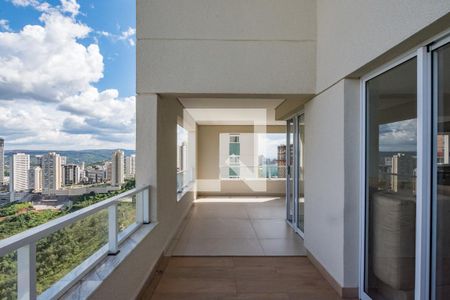 Varanda da Sala de apartamento à venda com 3 quartos, 198m² em Vila da Serra, Nova Lima