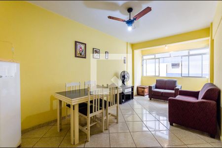 Sala de apartamento para alugar com 1 quarto, 65m² em Ponta da Praia, Santos