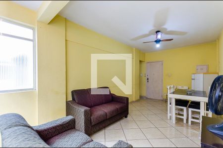 Sala de apartamento para alugar com 1 quarto, 65m² em Ponta da Praia, Santos