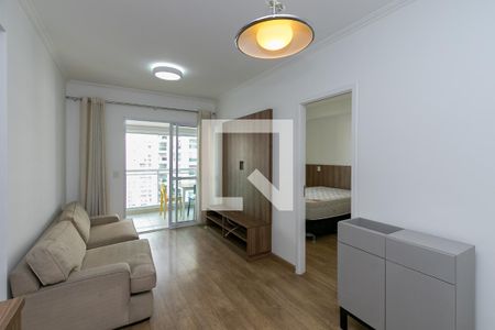 Sala de apartamento para alugar com 1 quarto, 47m² em Campo Belo, São Paulo