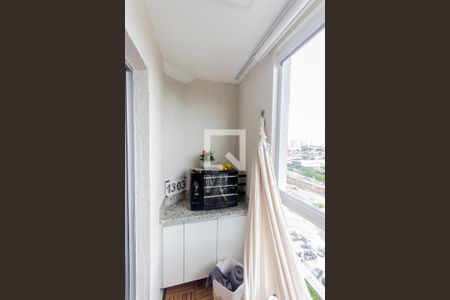 Varanda  de apartamento à venda com 2 quartos, 51m² em Utinga, Santo André