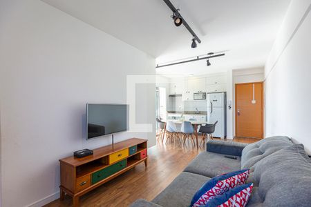 Sala de apartamento à venda com 2 quartos, 73m² em Vila Eldizia, Santo André