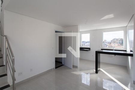 Sala  de apartamento à venda com 3 quartos, 94m² em Indians, Belo Horizonte