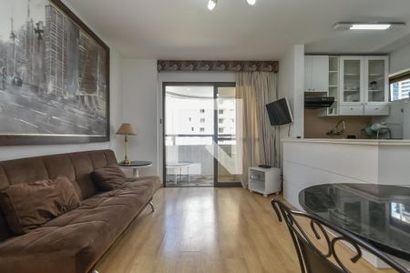 Sala de apartamento para alugar com 1 quarto, 50m² em Bela Vista, São Paulo