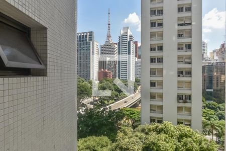 Vista do Quarto de apartamento para alugar com 1 quarto, 50m² em Bela Vista, São Paulo