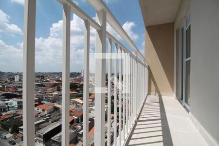 Varanda da Sala/Cozinha de apartamento à venda com 1 quarto, 29m² em Vila Ré, São Paulo