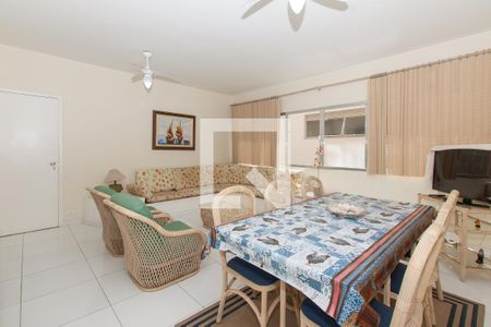 Sala de apartamento para alugar com 3 quartos, 92m² em Jardim Três Marias, Guarujá