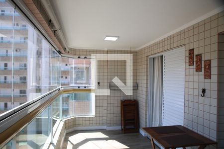 Varanda sala de apartamento para alugar com 1 quarto, 83m² em Vila Tupi, Praia Grande