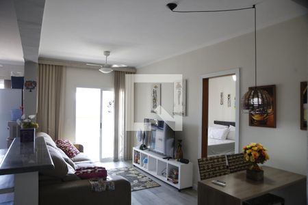 Sala de apartamento para alugar com 1 quarto, 80m² em Vila Tupi, Praia Grande